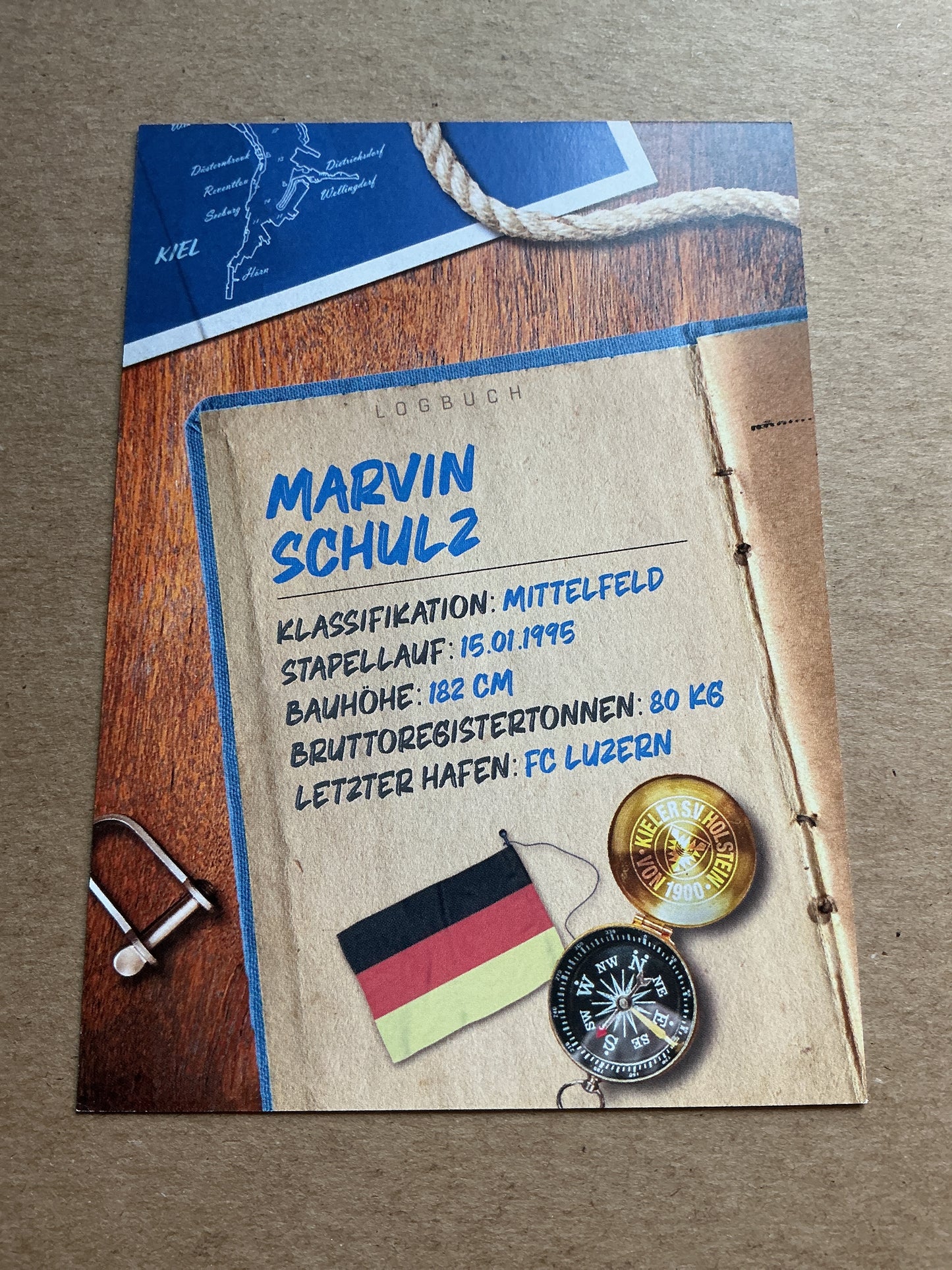 Marvin Schulz, Germany 🇩🇪 Holstein Kiel 2024/25 hand signed