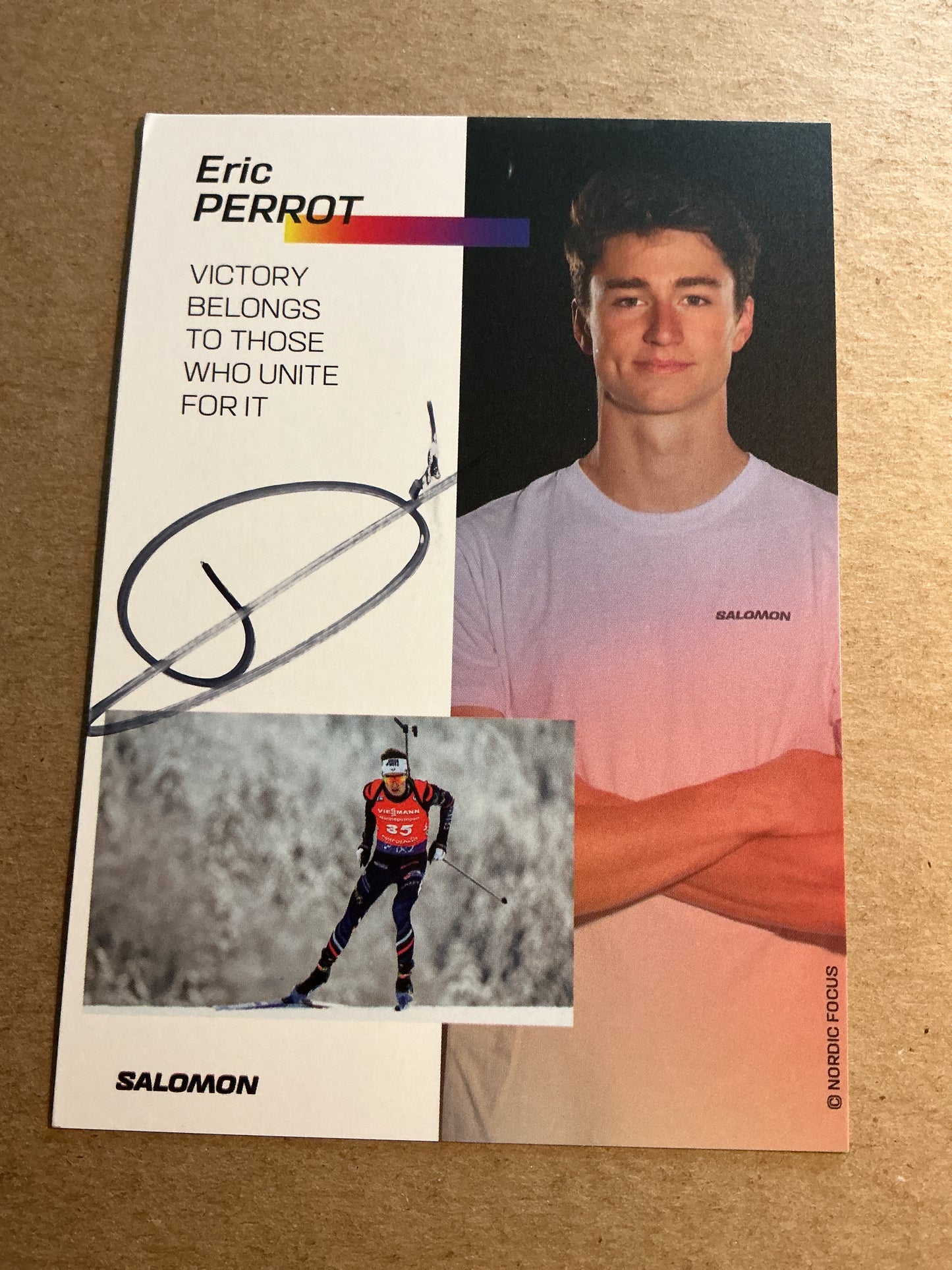 Eric Perrot, France 🇫🇷 Biathlon Winter Sports 2024/25 hand signed