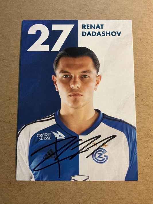 Renat Dadashov, Azerbaijan 🇦🇿 Grasshopper Zürich 2022/23 hand signed