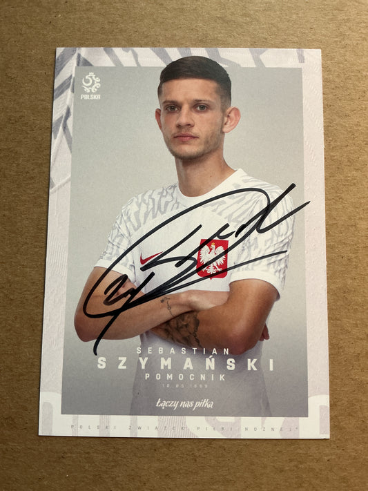 Sebastian Szymański, Poland 🇵🇱 FIFA World Cup 2022 hand signed