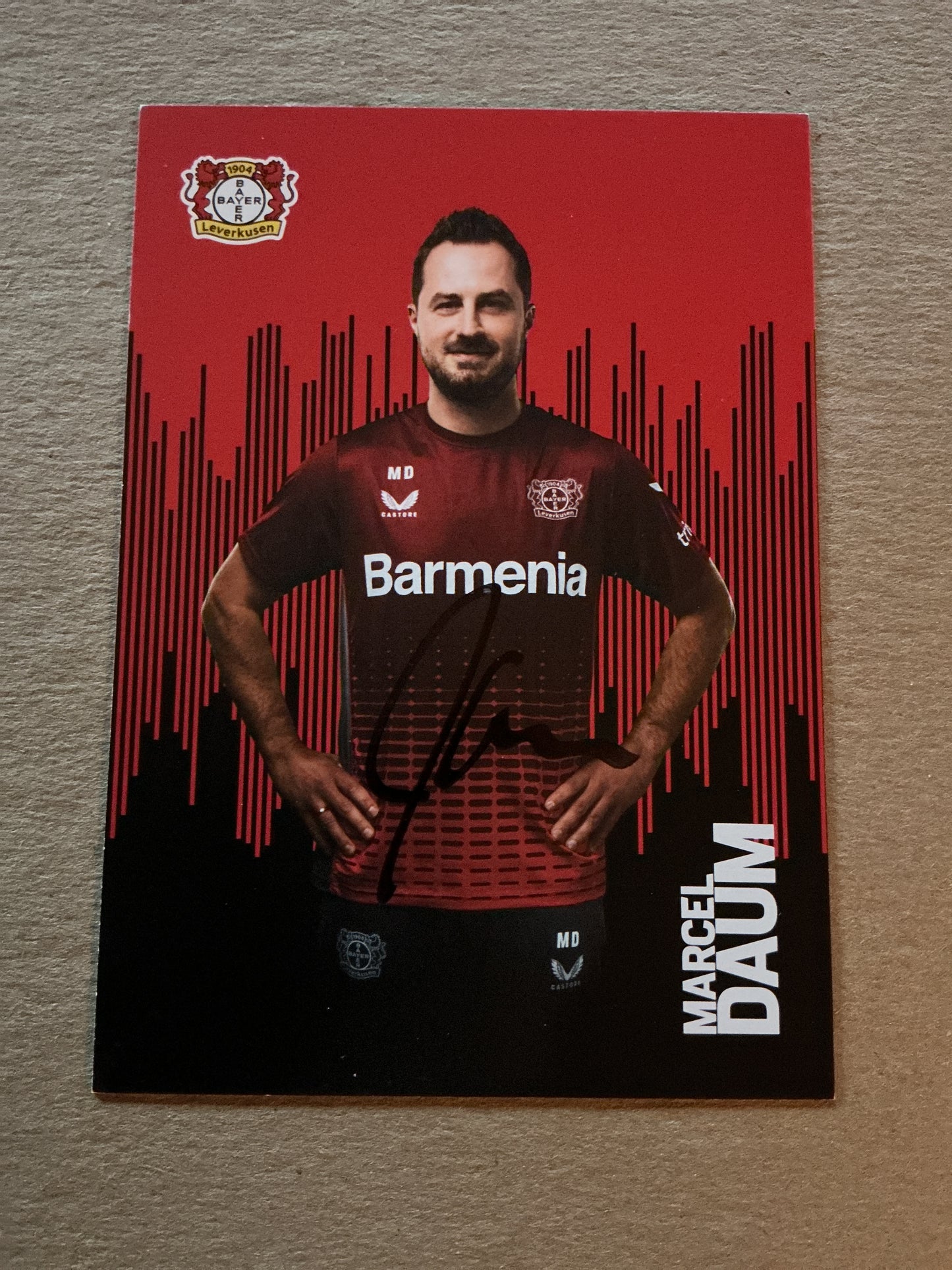 Marcel Daum, Germany 🇩🇪 Bayer 04 Leverkusen 2022/23 hand signed