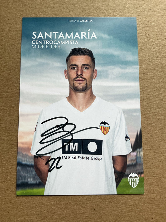 Baptiste Santamaría, France 🇫🇷 Valencia CF 2025/26 hand signed