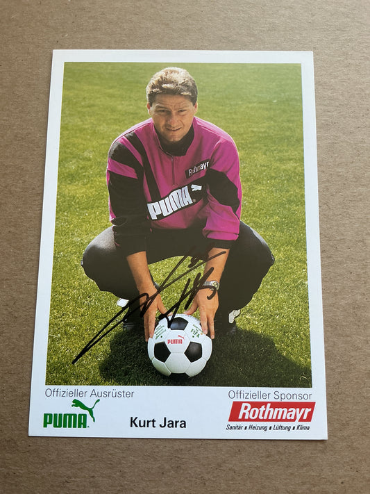 Kurt Jara, Austria 🇦🇹 FC Zürich 1992/93 hand signed