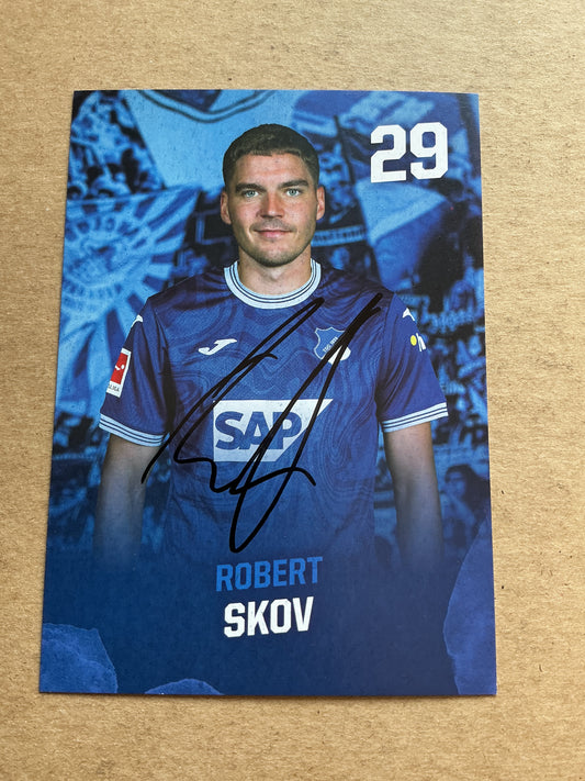 Robert Skov, Denmark 🇩🇰 TSG 1899 Hoffenheim 2023/24 hand signed