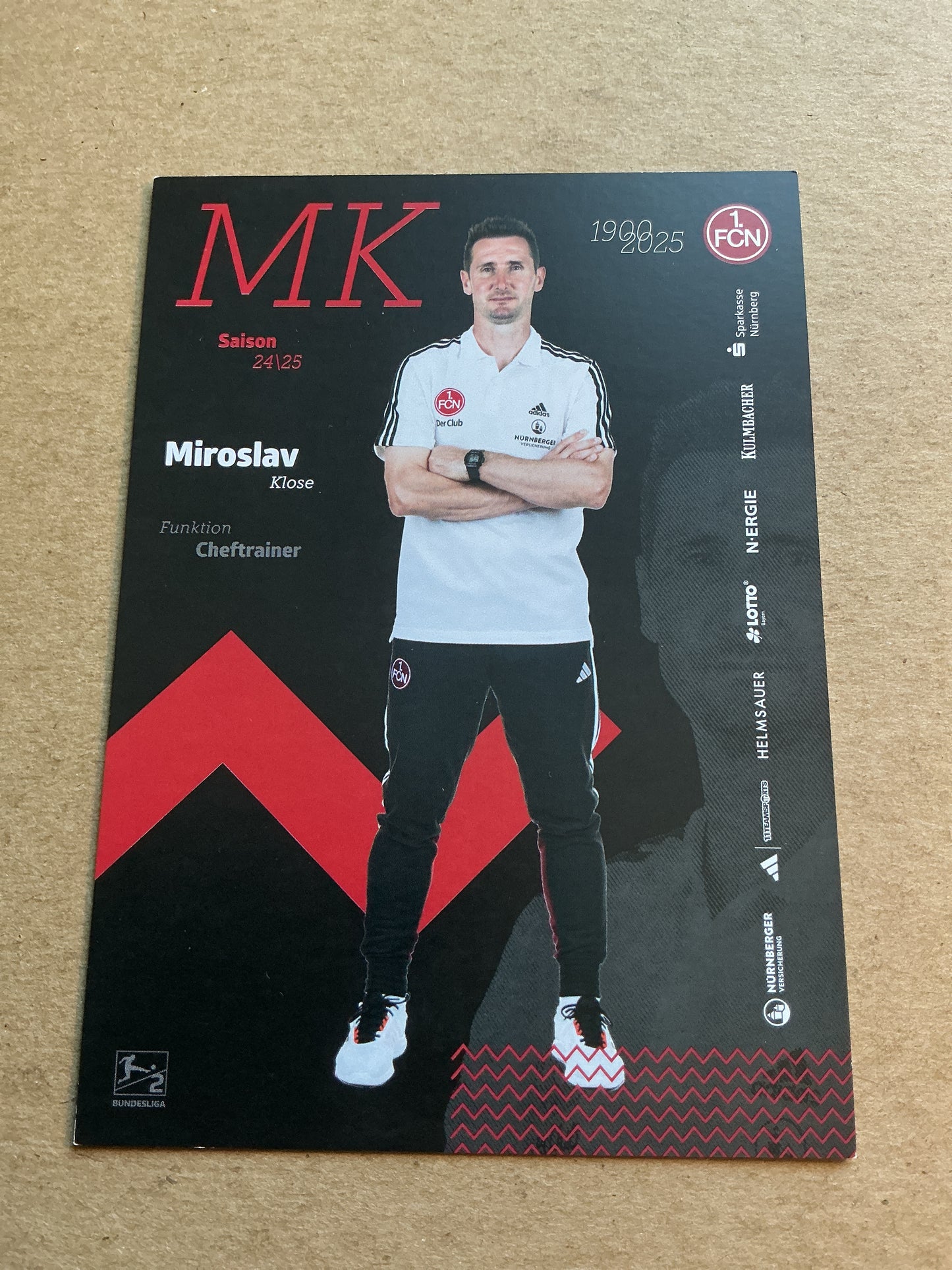 Miroslav Klose, Germany 🇩🇪 1.FC Nürnberg 2024/25 hand signed