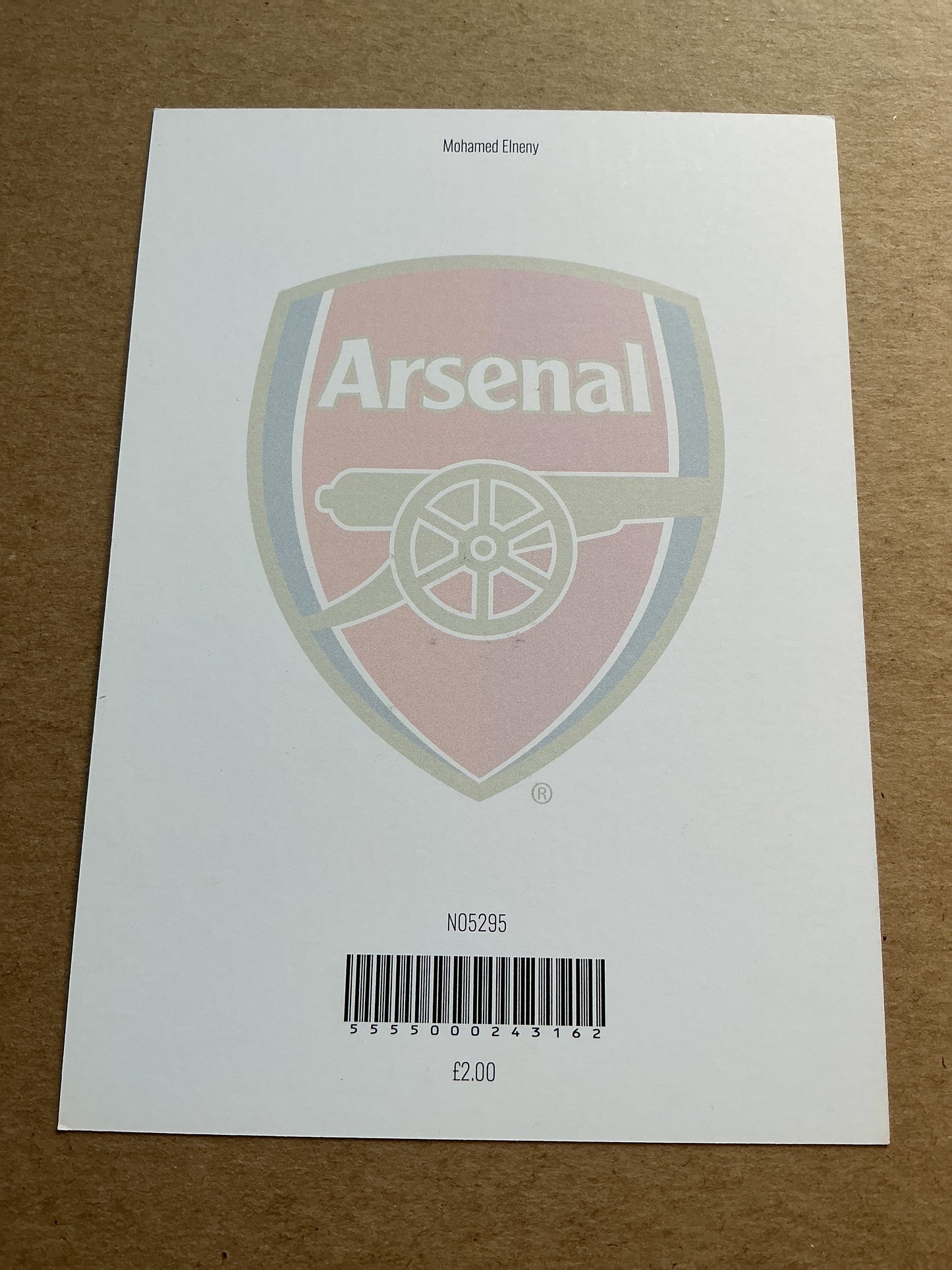 Mohamed Elneny, Egypt 🇪🇬 Arsenal FC 2022/23 hand signed