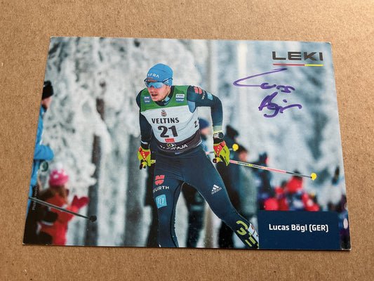 Lucas Bögl, Germany 🇩🇪 Cross Country 2024/25 hand signed