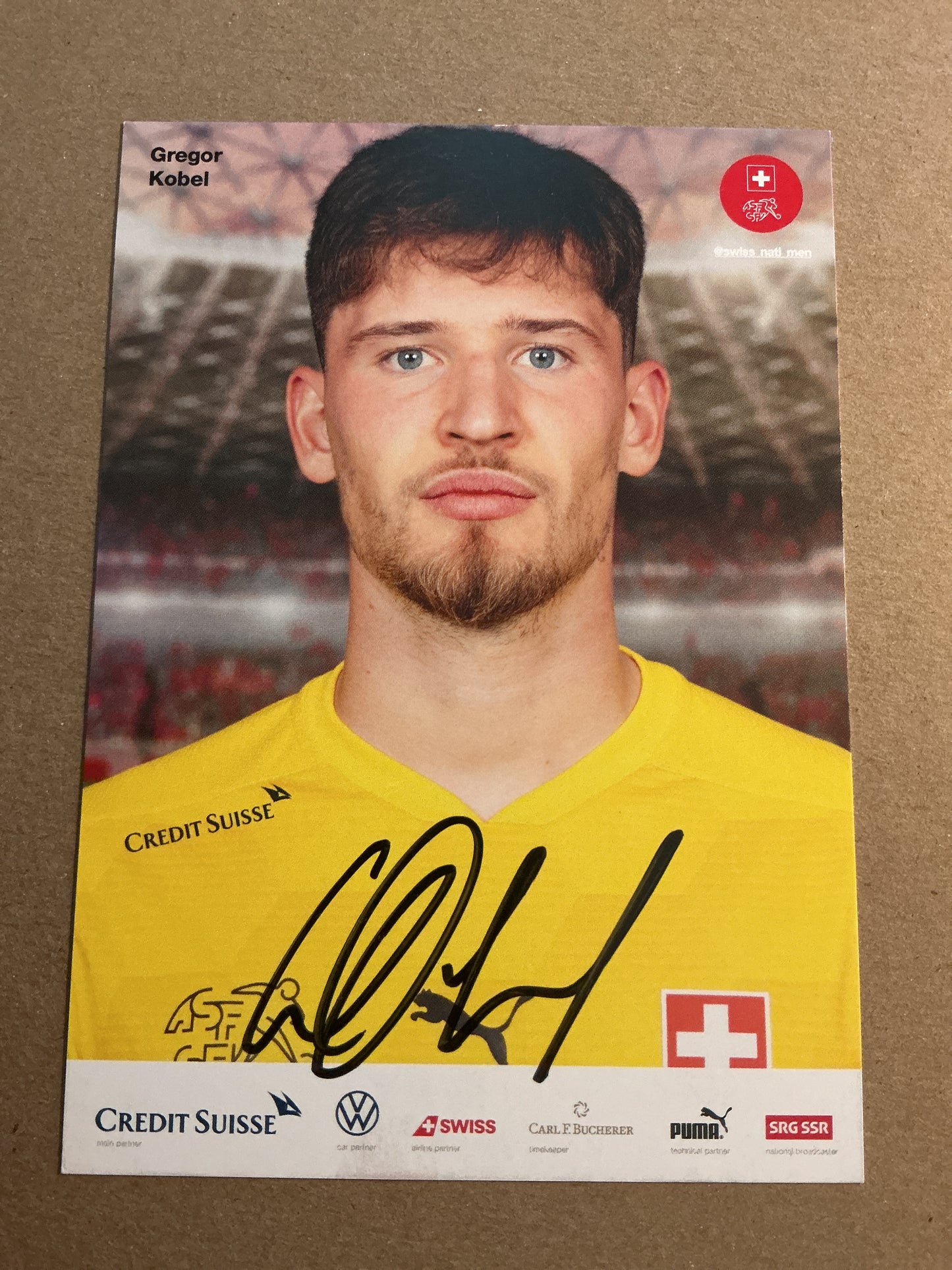 Gregor Kobel, Switzerland 🇨🇭FIFA World Cup 2022  hand signed