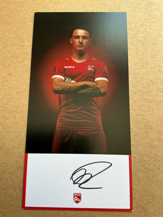 Kian Ronan, Gibraltar 🇬🇮 2021 hand signed