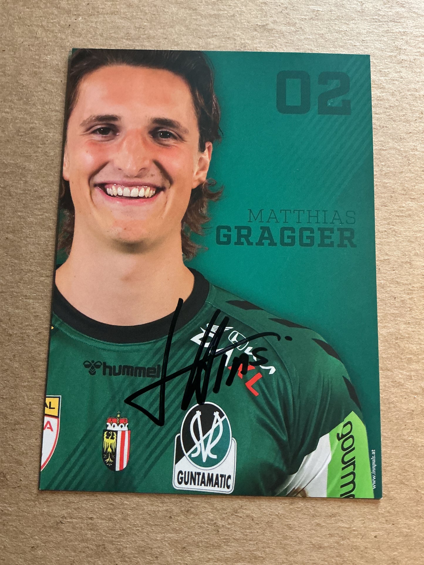 Matthias Gragger, Austria 🇦🇹 SV Ried 2024/25 hand signed