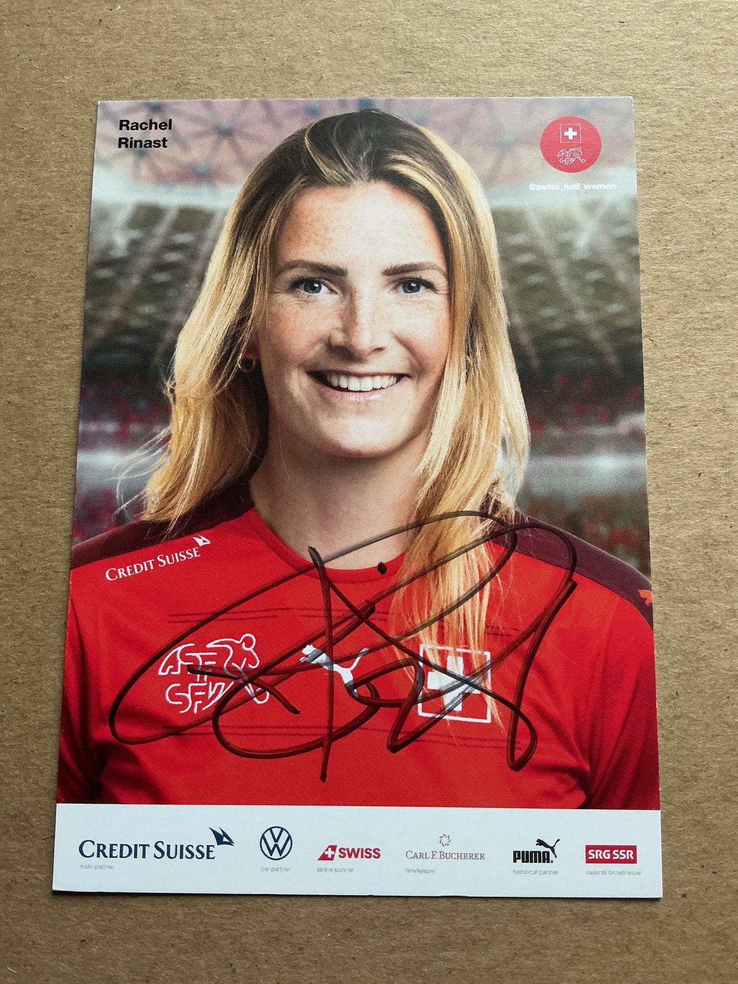 Rachel Rinast, Switzerland 🇨🇭 UEFA Women’s Euro 2022 hand signed