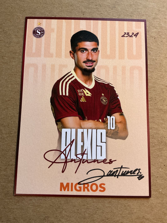Alexis Antunes, Switzerland 🇨🇭 Servette FC 2023/24 hand signed
