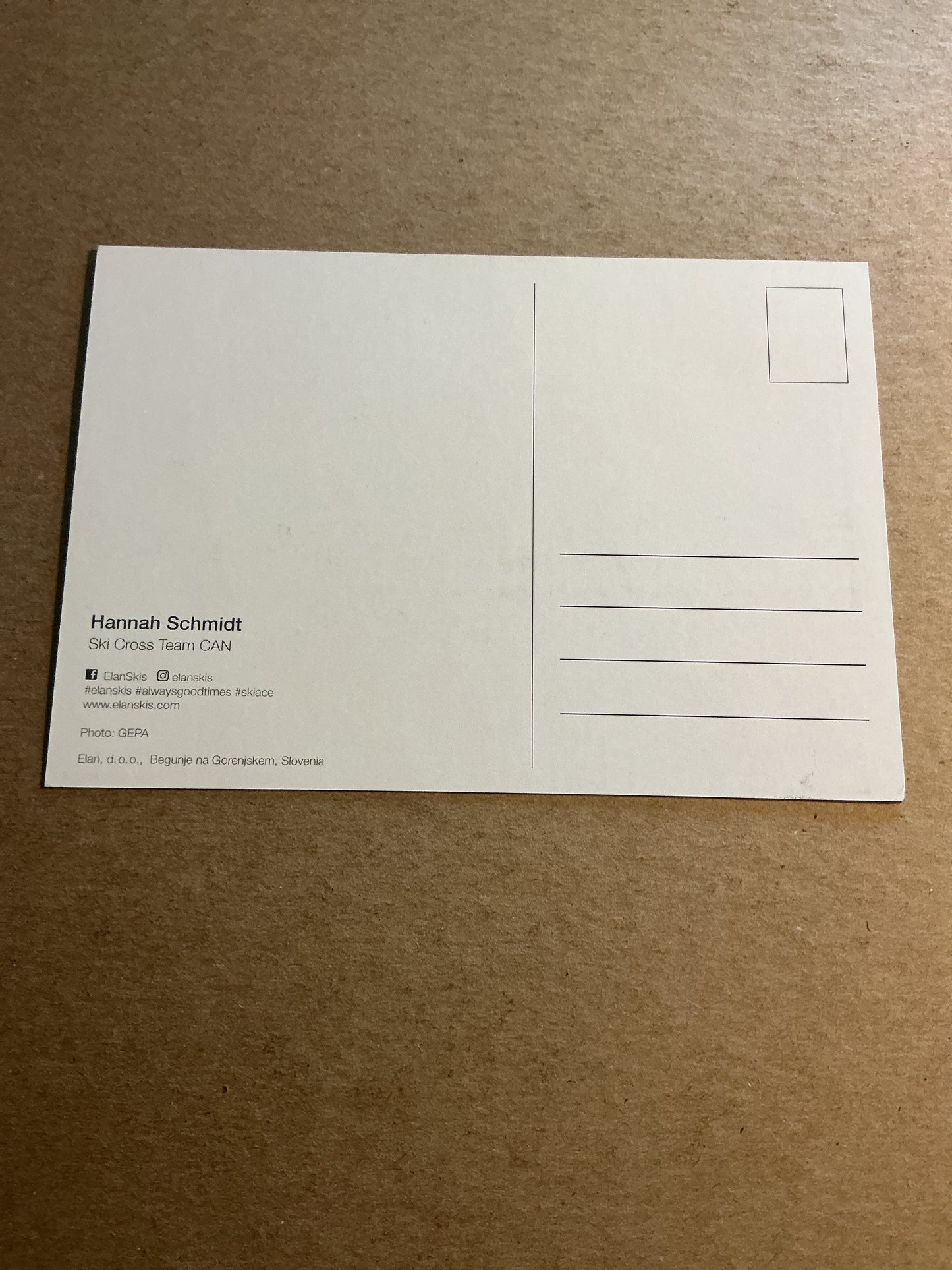 Hannah Schmidt, Canada 🇨🇦 Freestyle Winter Sports 2024/25 hand signed