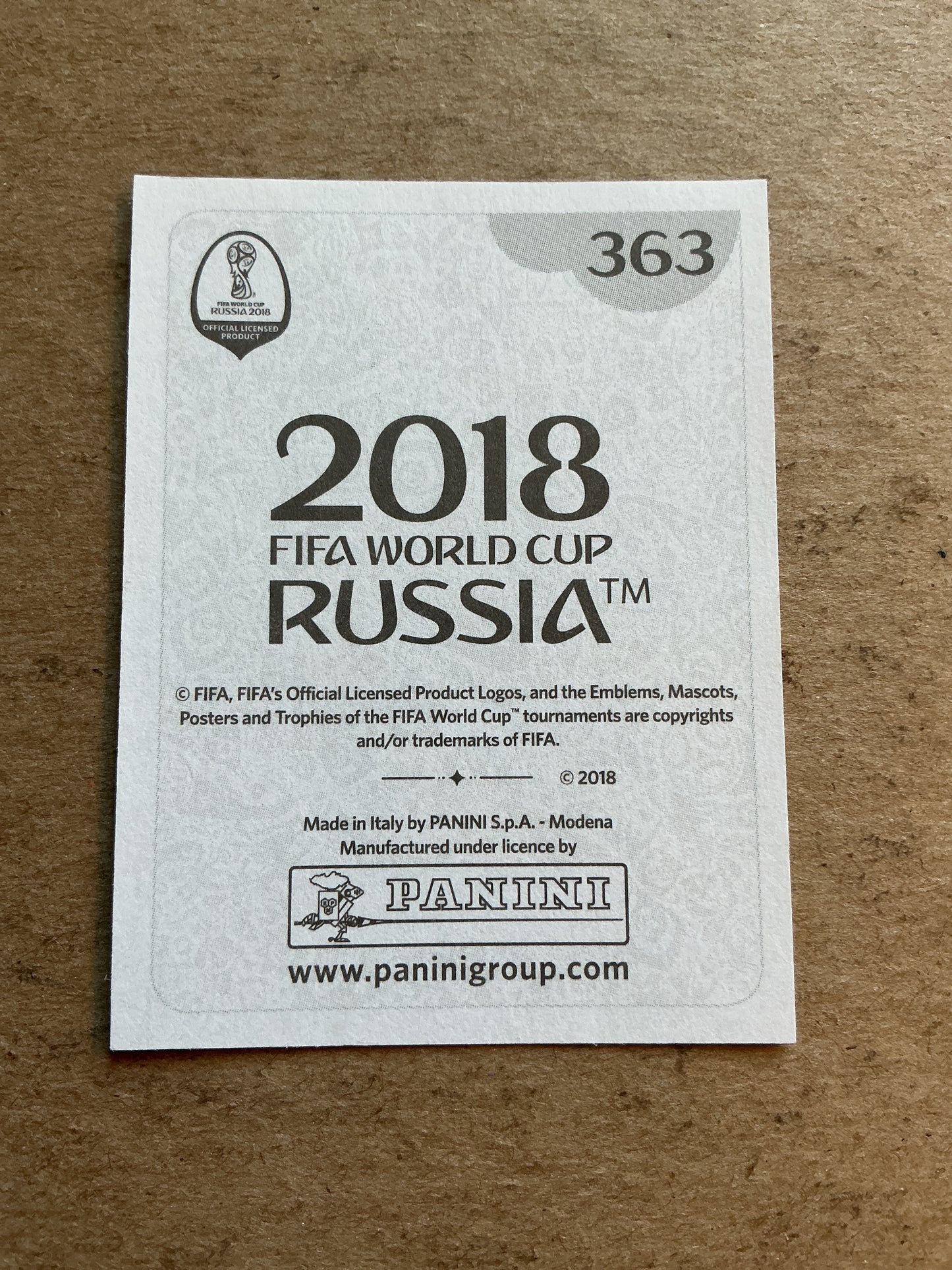 Fernandinho, Brazil 🇧🇷 FIFA World Cup 2018 Panini hand signed
