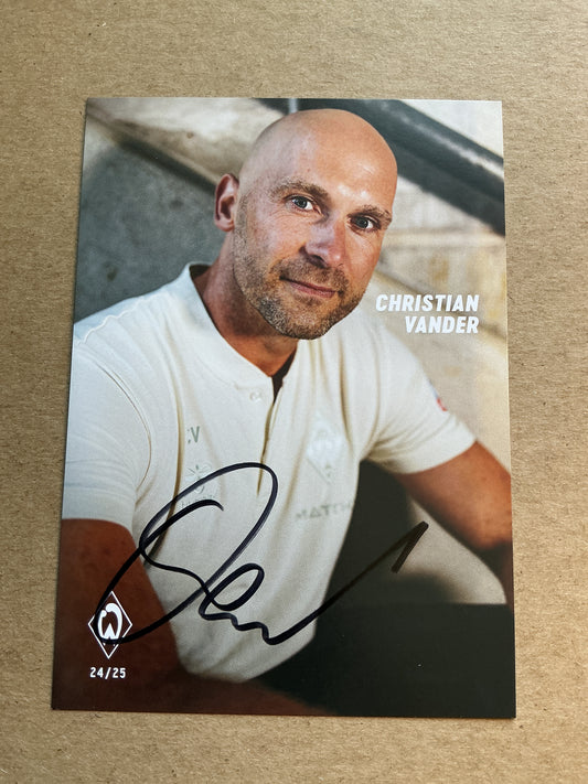 Christian Vander, Germany 🇩🇪 SV Werder Bremen 2024/25 hand signed