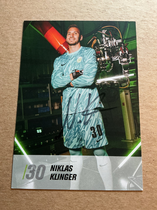 Niklas Klinger, Germany 🇩🇪 VfL Wolfsburg 2024/25 hand signed