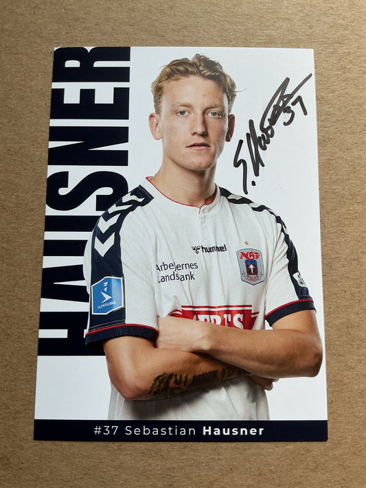 Sebastian Hausner, Denmark 🇩🇰 Aarhus GF 2021/22 hand signed