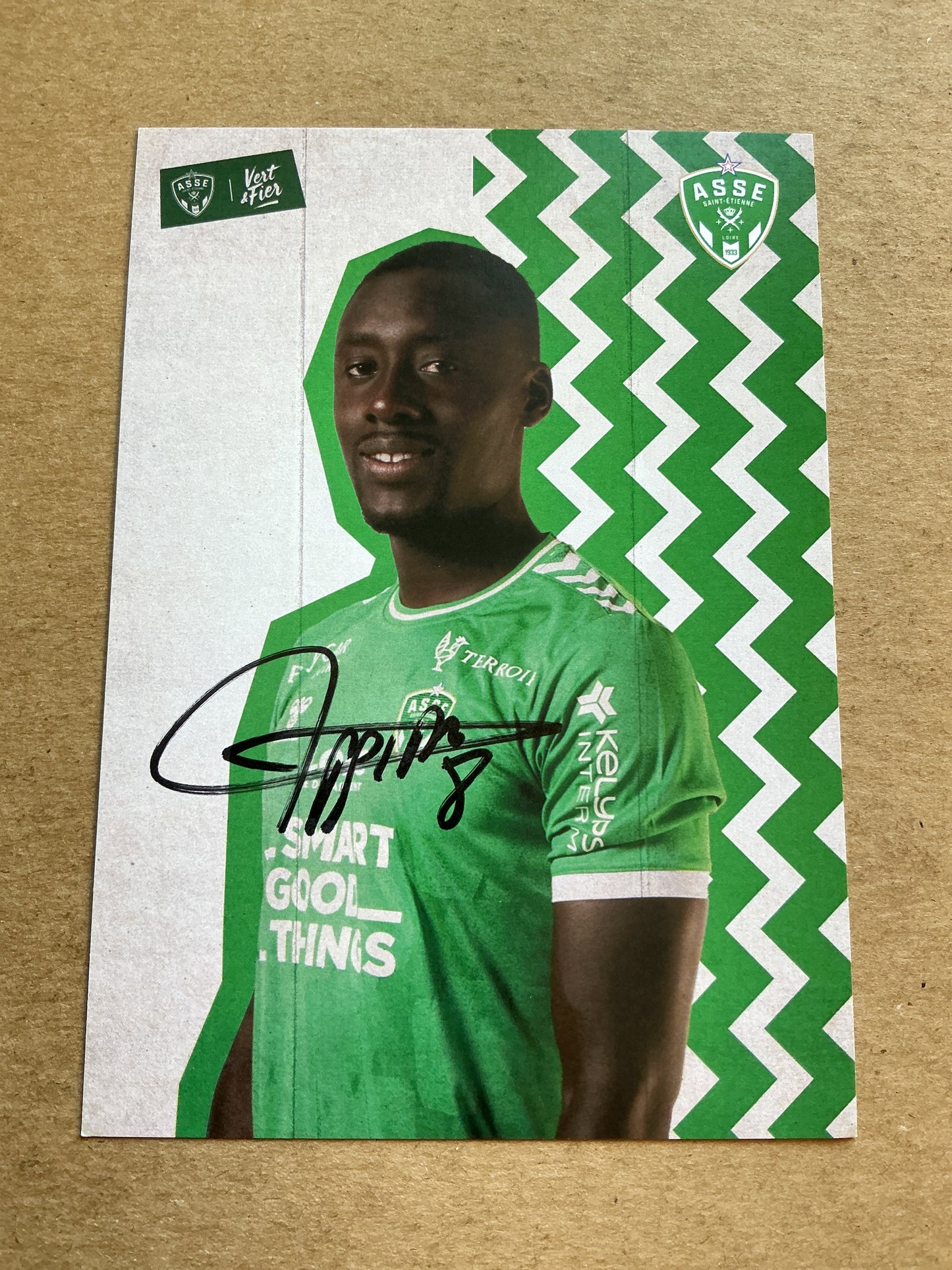 Dennis Appiah, France 🇫🇷 AS Saint-Etienne 2023/24 hand signed