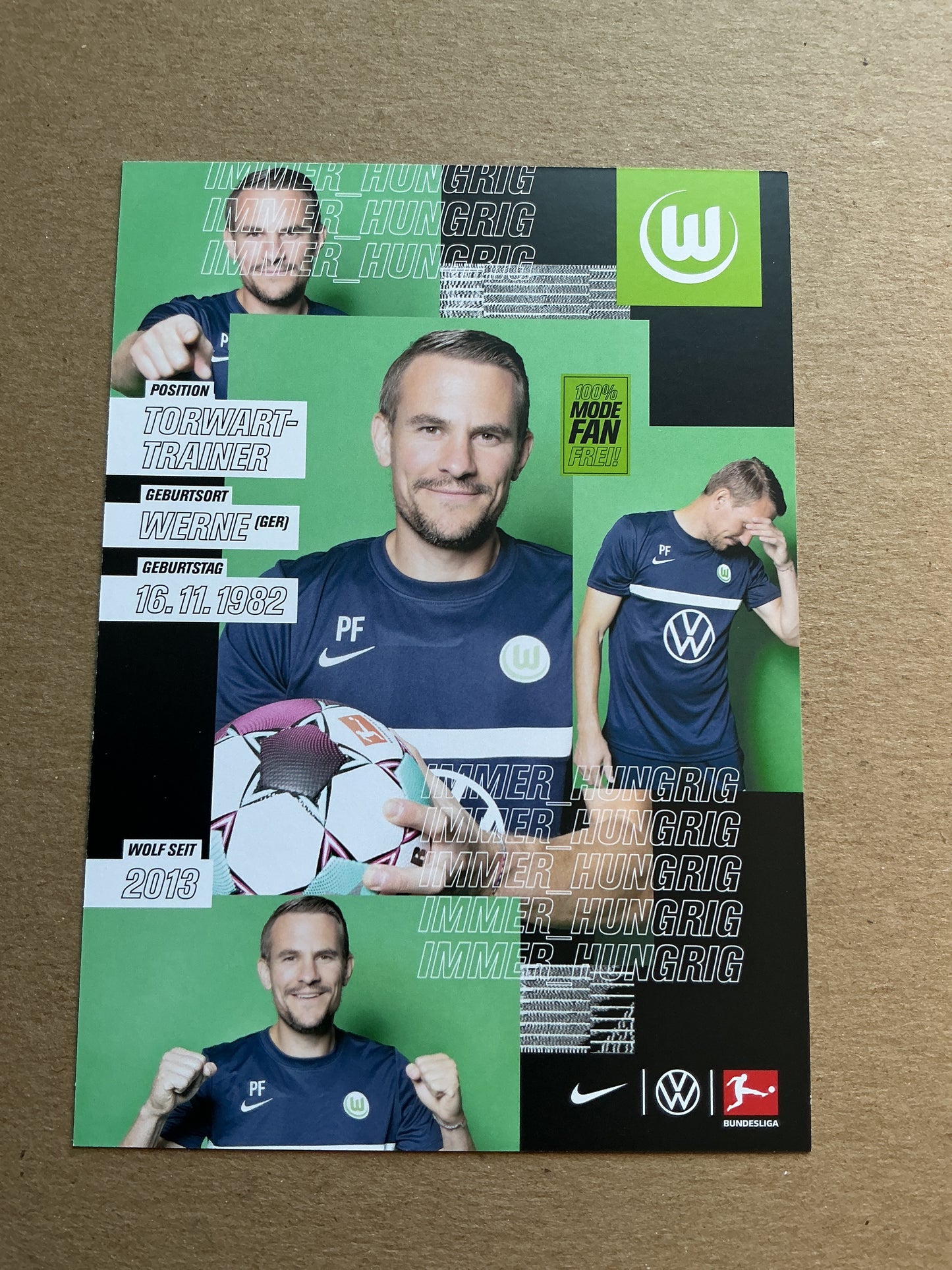 Pascal Formann, Germany 🇩🇪 VfL Wolfsburg 2020/21 hand signed
