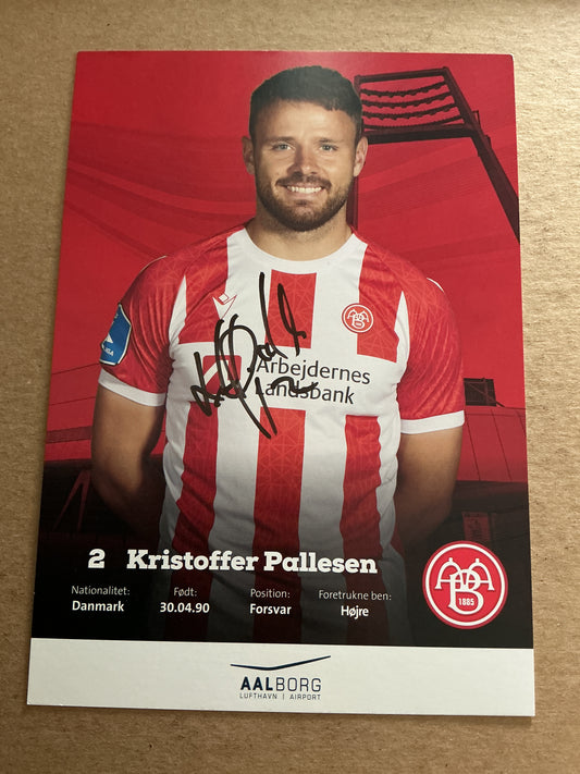 Kristoffer Pallesen, Denmark 🇩🇰 Aalborg BK 2022/23 hand signed