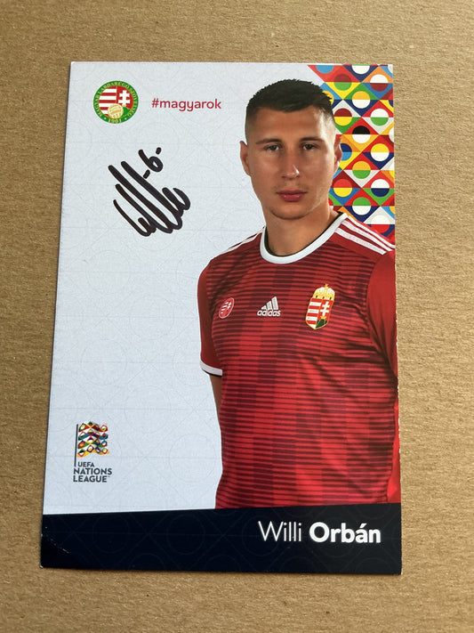 Willi Orban, Hungary 🇭🇺 UEFA Euro Cup 2020 hand signed