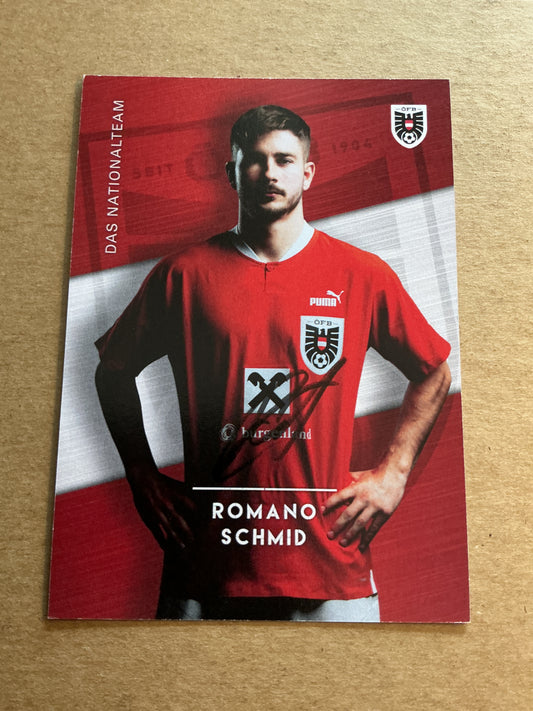 Romano Schmid, Austria 🇦🇹 2023 hand signed