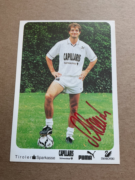 Harald Schneider, Austria 🇦🇹 FC Tirol 1992/93 hand signed