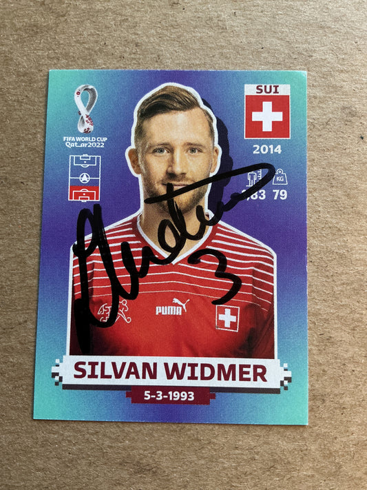 Silvan Widmer, Switzerland 🇨🇭 FIFA World Cup 2022 Panini hand signed