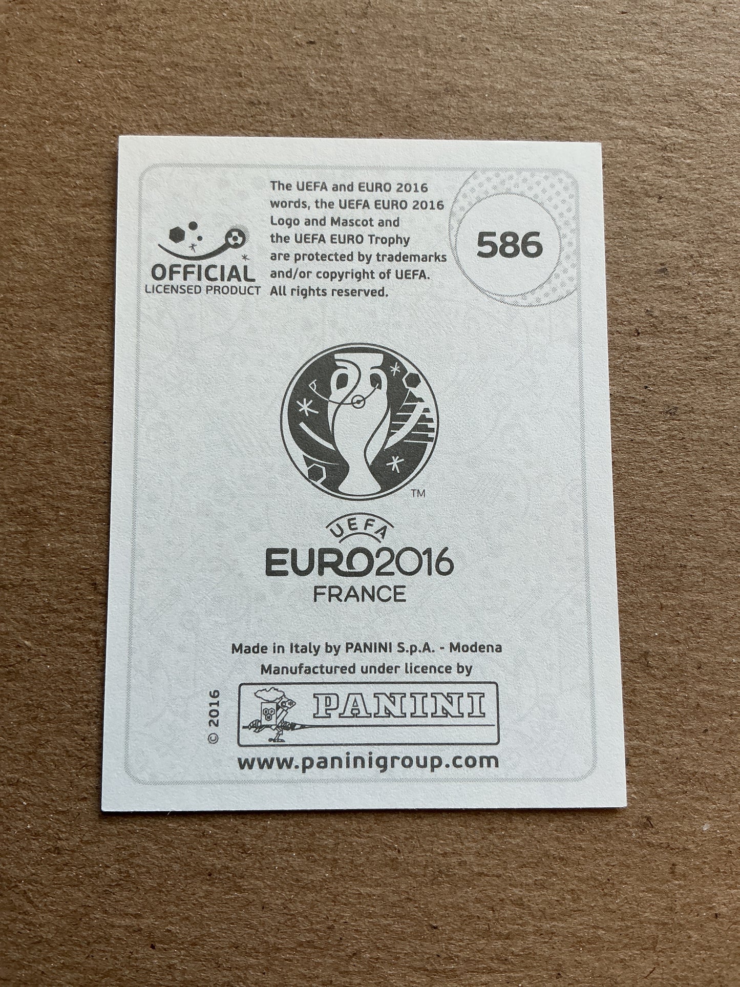 Danilo Pereira, Portugal 🇵🇹 UEFA Euro 2016 Panini hand signed
