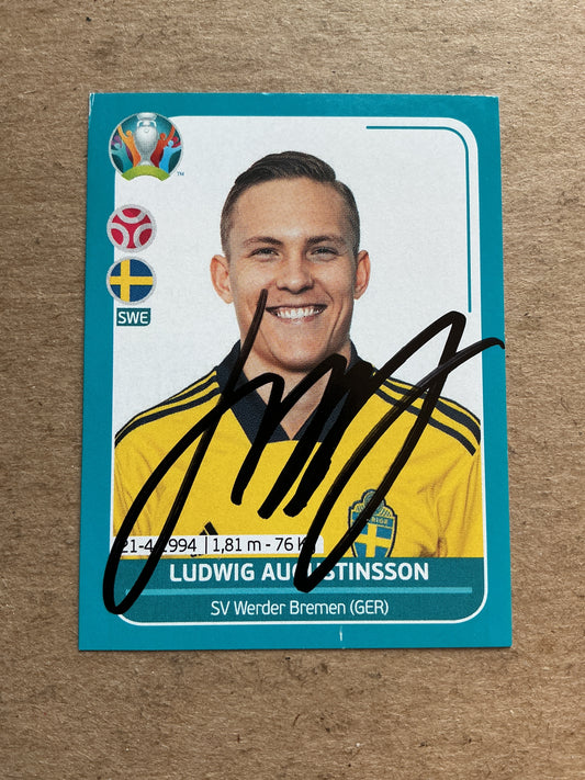 Ludwig Augustinsson, Sweden 🇸🇪 UEFA Euro 2020 Panini hand signed
