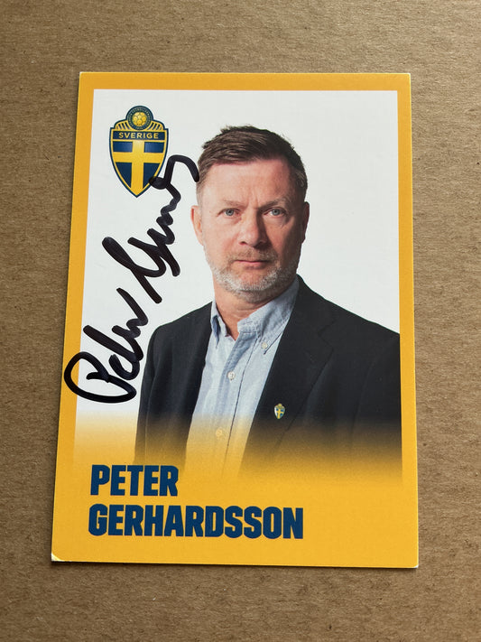Peter Gerhardsson, Sweden 🇸🇪 UEFA Euro 2022 hand signed