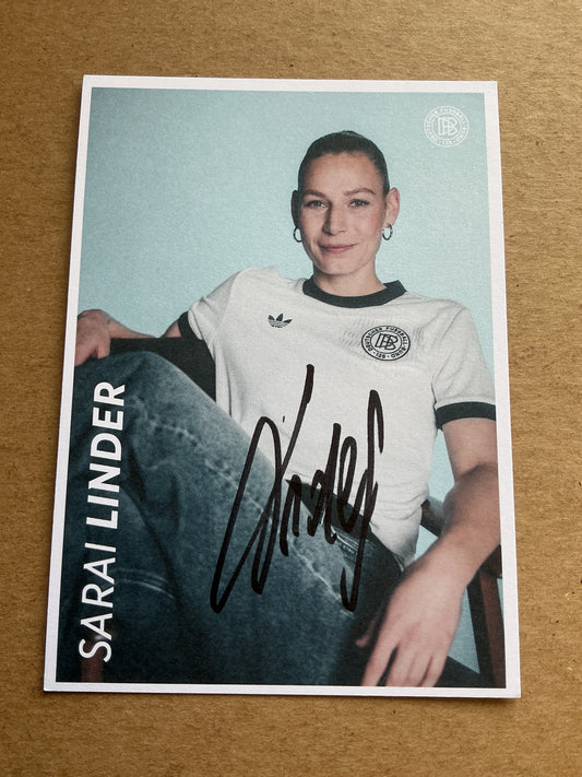 Sarai Linder, Germany 🇩🇪 Women’s Euro Cup 2025 hand signed