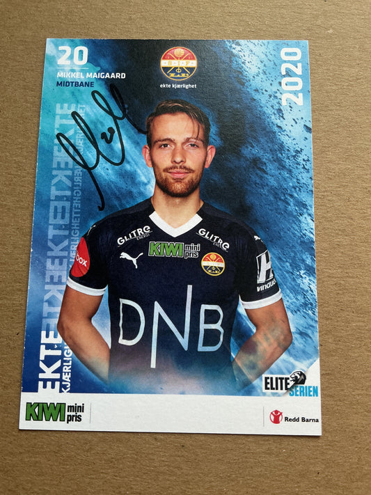Mikkel Maigaard, Denmark 🇩🇰 Strømsgodset IF 2020/21 hand signed