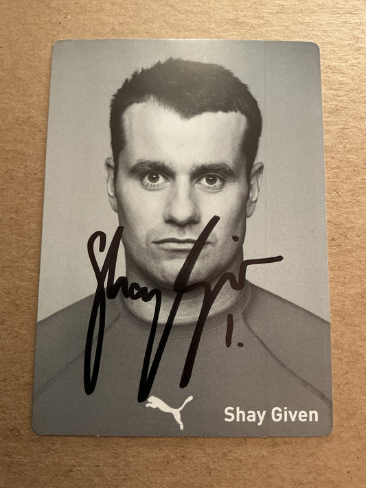Shay Given, Ireland 🇮🇪 Newcastle United 2018/19 hand signed