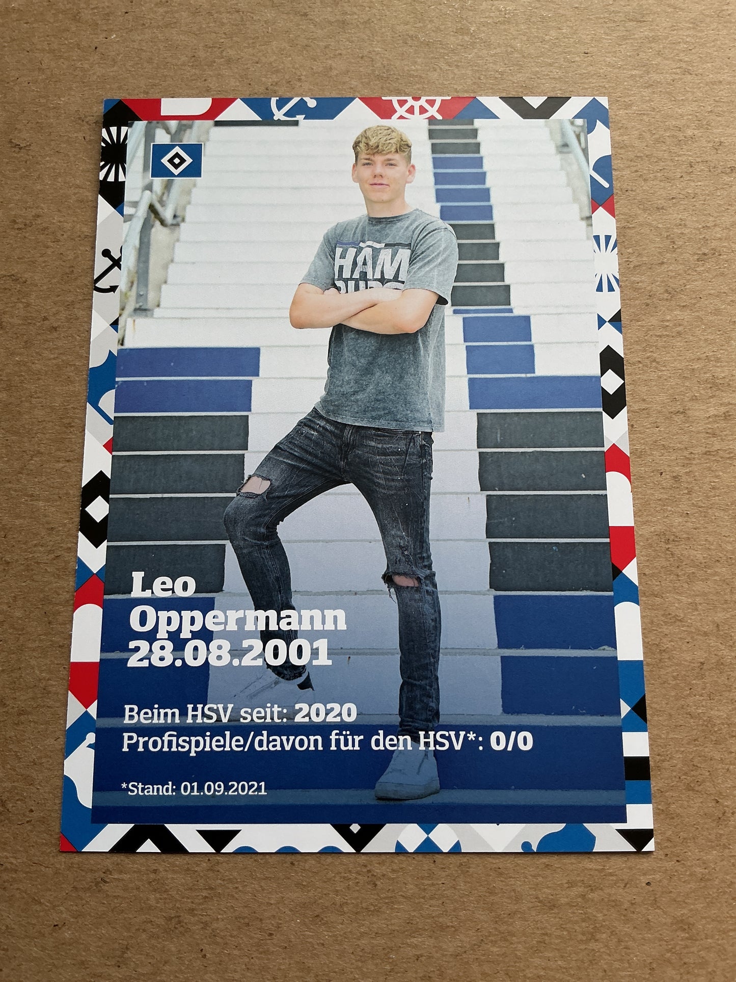 Leo Oppermann, Germany 🇩🇪 Hamburger SV 2021/22 hand signed