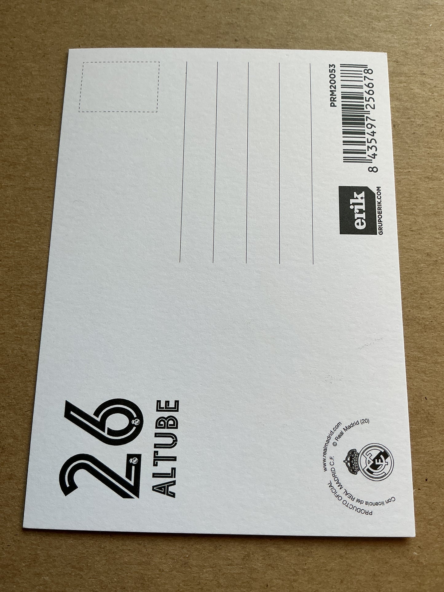 Diego Altube, Spain 🇪🇸 Real Madrid 2020/21 hand signed