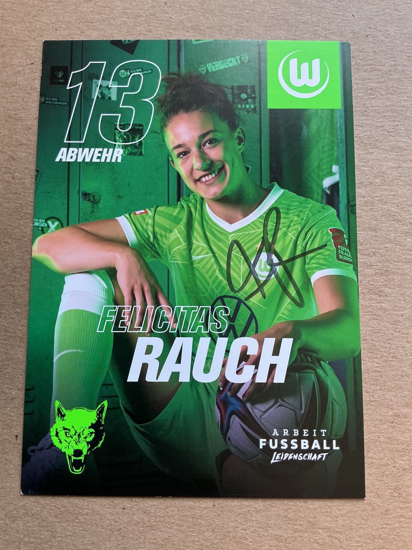 Felicitas Rauch, Germany 🇩🇪 VfL Wolfsburg 2021/22 hand signed
