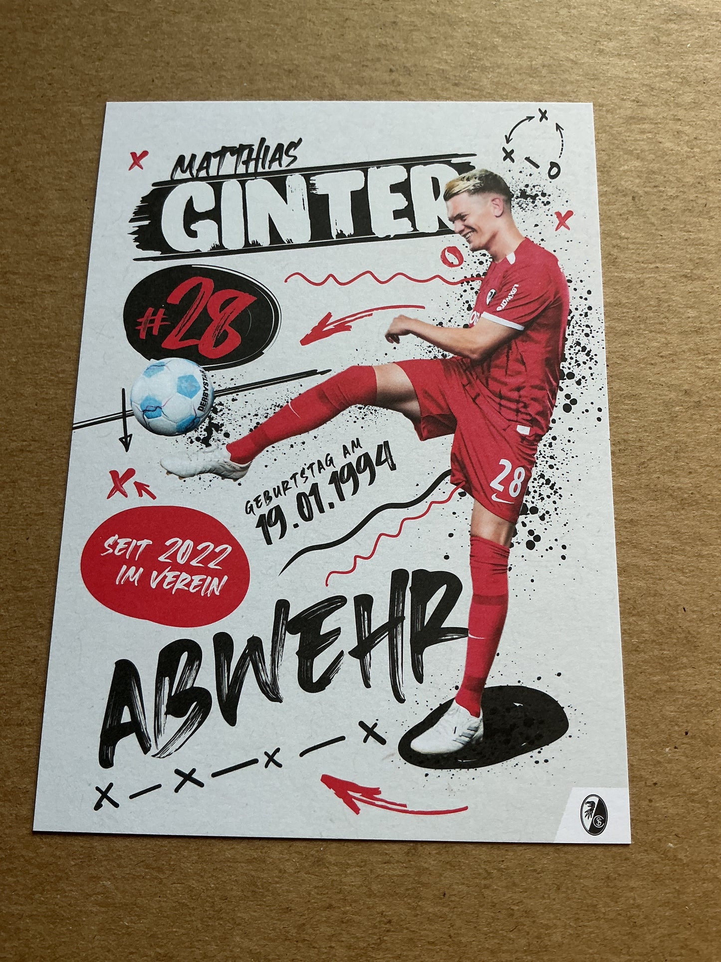 Matthias Ginter, Germany 🇩🇪 SC Freiburg 2024/25 hand signed