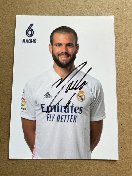 Nacho, Spain 🇪🇸 Real Madrid 2020/21 hand signed