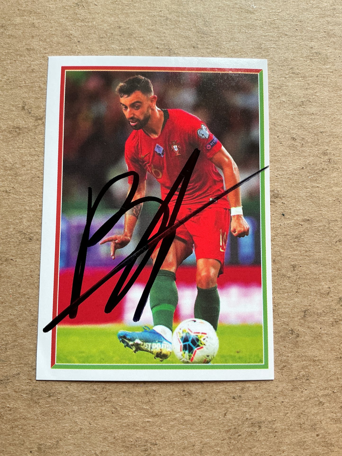 Bruno Fernandes, Portugal 🇵🇹 FIFA World Cup 2018 Panini hand signed