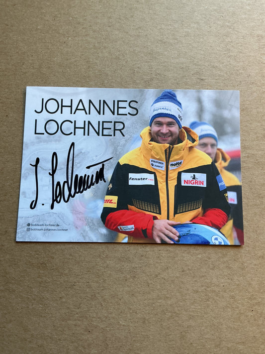 Johannes Lochner, Germany 🇩🇪 Bobsledd Winter Sports 2024/25 hand signed