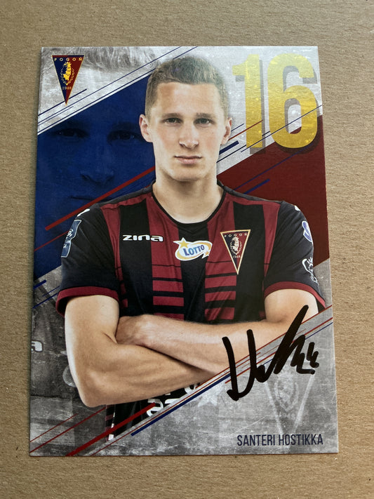 Santeri Hostikka, Finland 🇫🇮 Pogon Szczecin 2019/20 hand signed
