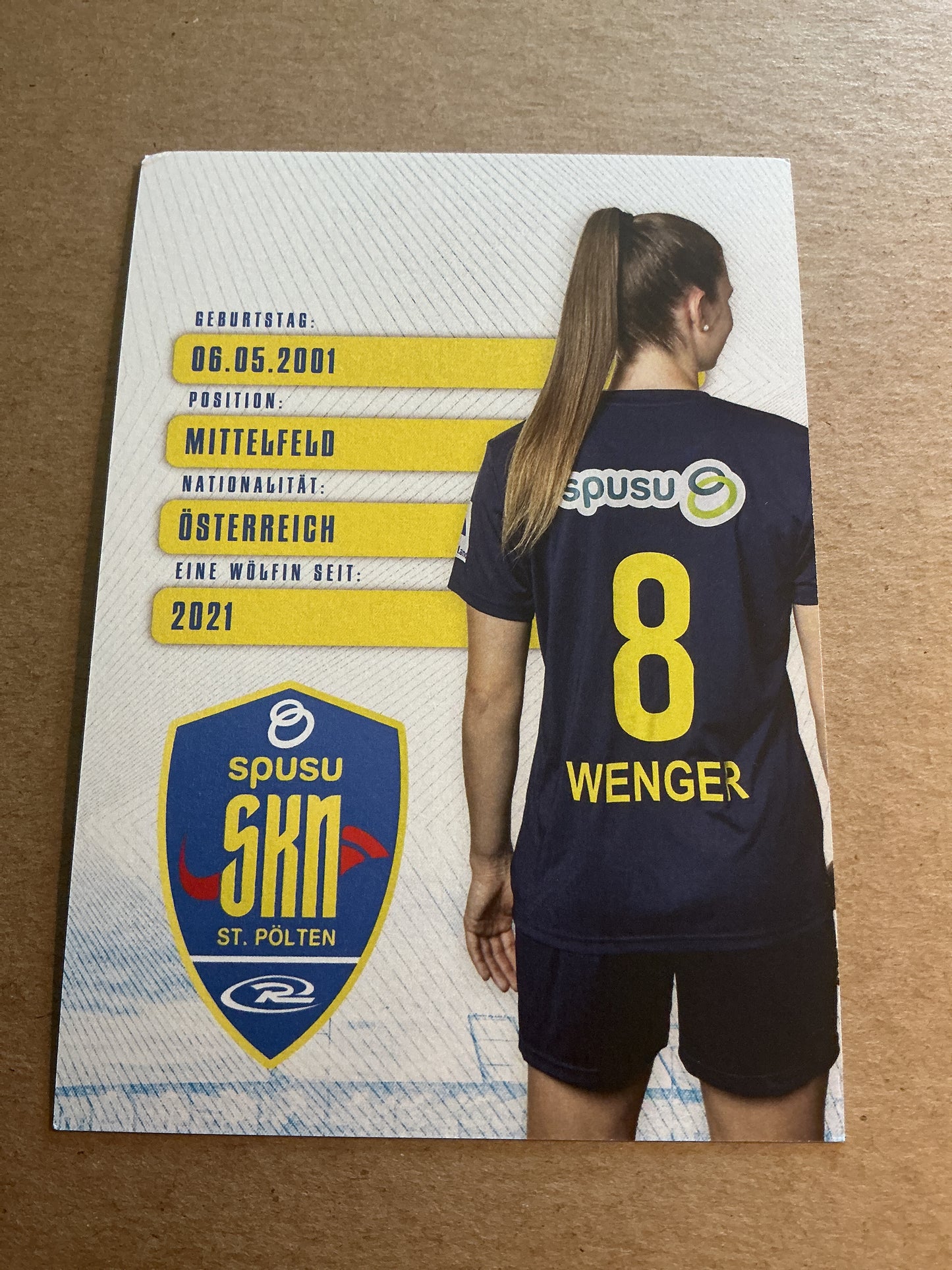 Claudia Wenger, Austria 🇦🇹 SKN St. Pölten 2024/25 hand signed