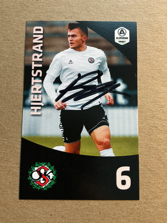 Benjamin Hjertstrand , Sweden 🇸🇪 Örebro SK 2021/22 hand signed