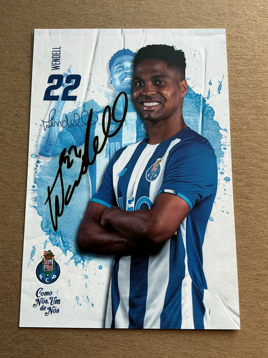 Wendell, Brazil 🇧🇷 FC Porto 2021/22 hand signed