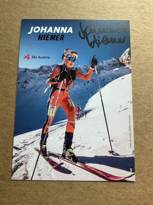 Johanna Hiemer, Austria 🇦🇹 Ski Mountaineering Winter Sports 2024/25 hand signed