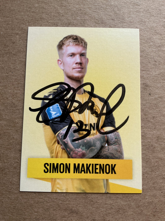 Simon Makienok, Denmark 🇩🇰 AC Horsens 2022/23 hand signed