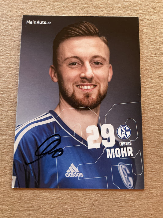 Tobias Mohr, Germany 🇩🇪 FC Schalke 04 2022/23 hand signed