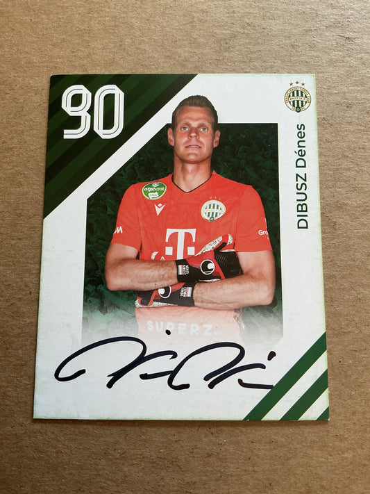 Denes Dibusz, Hungary 🇭🇺 Ferencvaros TC 2024/25 hand signed