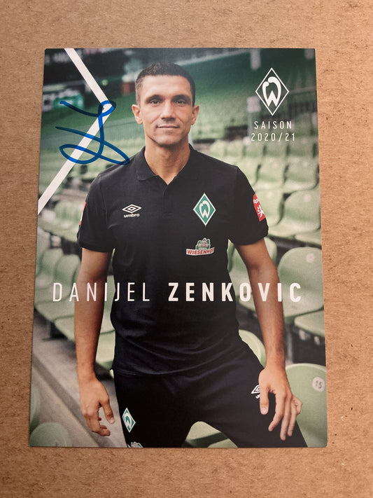 Danijel Zenkovic, Austria 🇦🇹 SV Werder Bremen 2020/21 hand signed